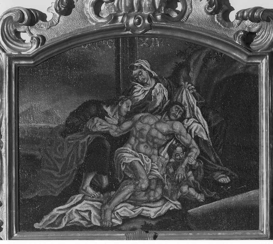 stazione XIII: Gesù deposto dalla croce (dipinto) - ambito veneto (seconda metà sec. XVIII)