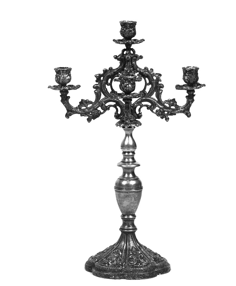 candelabro - ambito veneto (seconda metà sec. XIX)
