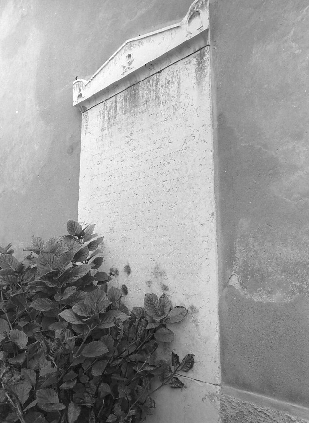 lapide commemorativa - ambito veronese (sec. XIX)