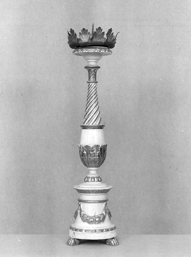 candelabro - ambito veronese (fine/inizio secc. XVIII/ XIX)