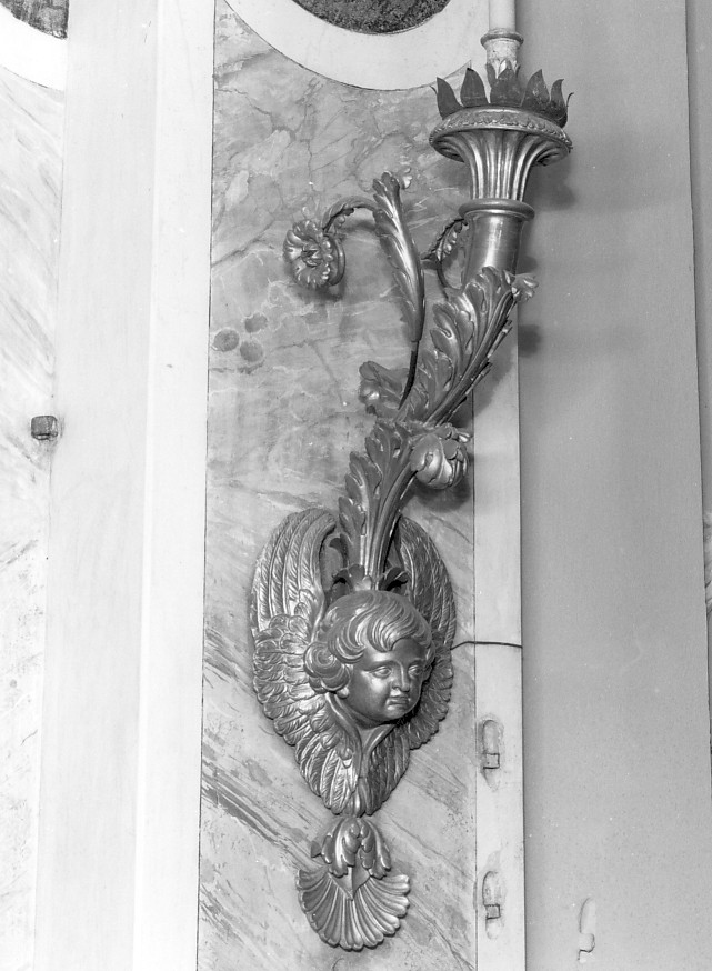 candeliere da parete, coppia - ambito veronese (fine/inizio secc. XVIII/ XIX)