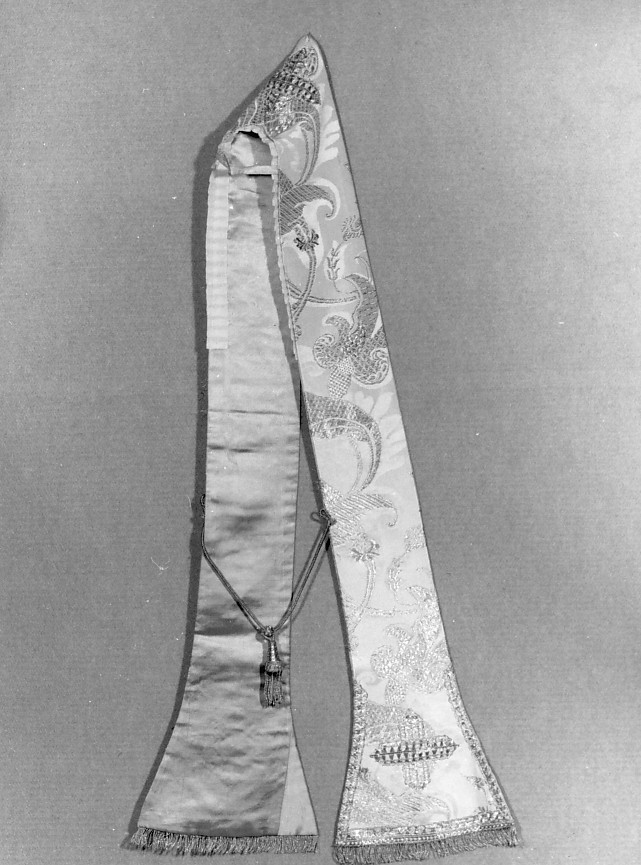 stola, elemento d'insieme - manifattura italiana (fine/inizio secc. XIX/ XX)