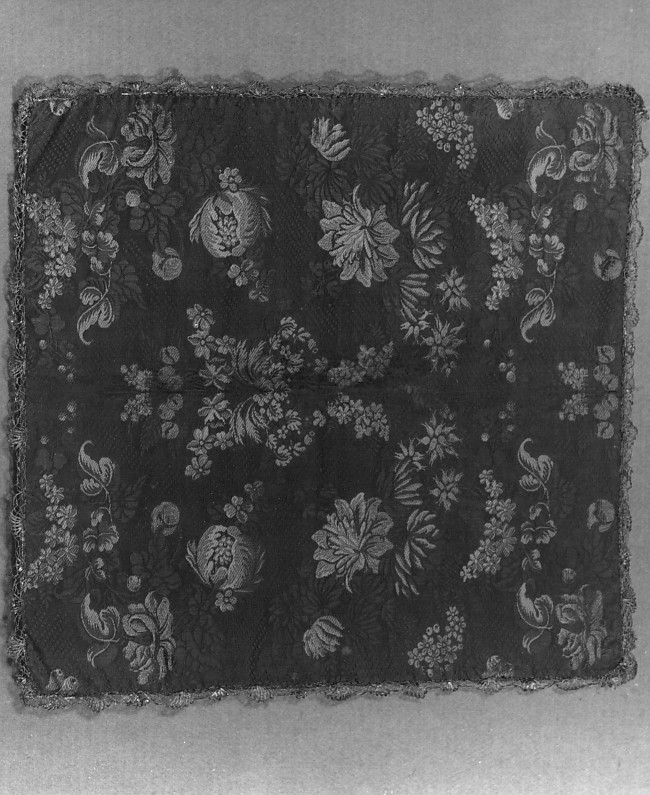 velo di calice, elemento d'insieme - manifattura italiana (seconda metà sec. XVIII)