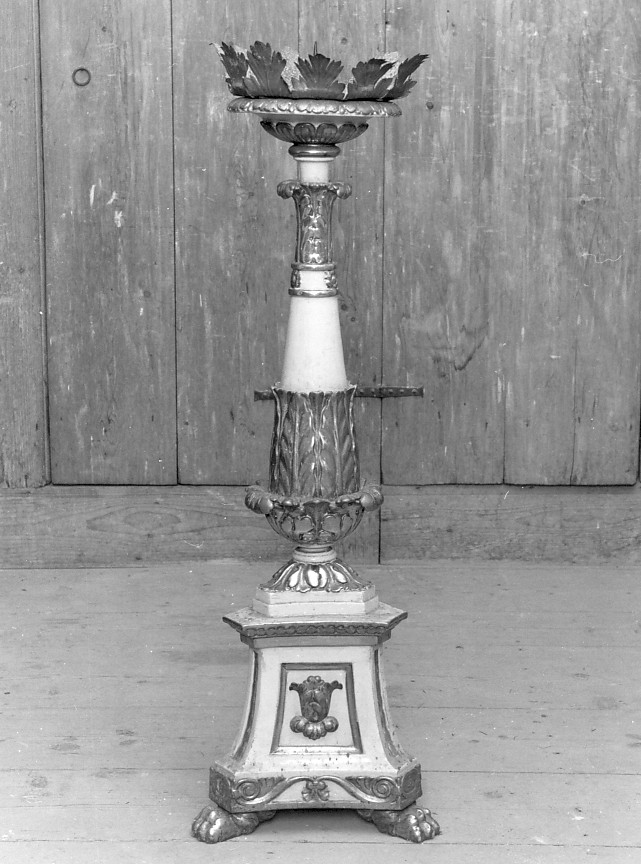 candelabro, serie - ambito veronese (fine/inizio secc. XVIII/ XIX)