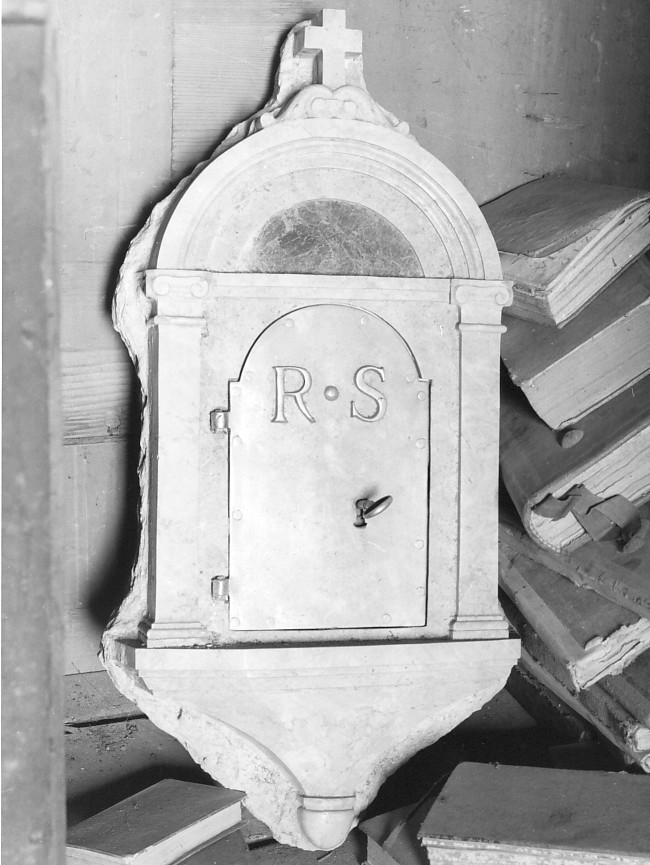 armadietto per oli santi, coppia - ambito veronese (prima metà sec. XIX)