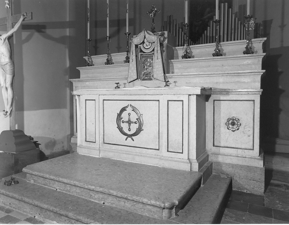 altare maggiore, insieme - ambito veronese (sec. XIX)