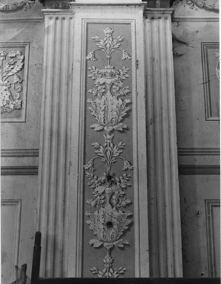 motivi decorativi vegetali (dipinto) - ambito veronese (secc. XVIII/ XIX)