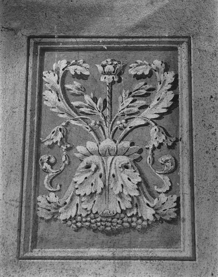 motivi decorativi vegetali (dipinto) - ambito veronese (secc. XVIII/ XIX)