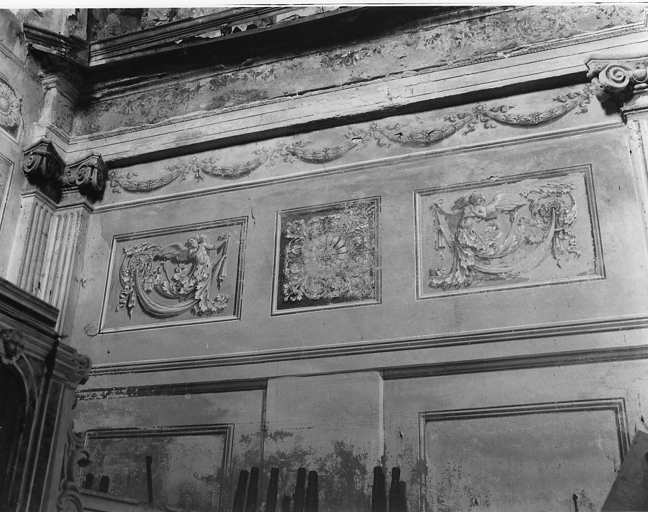 motivi decorativi vegetali (dipinto) - ambito veronese (secc. XVIII/ XIX)