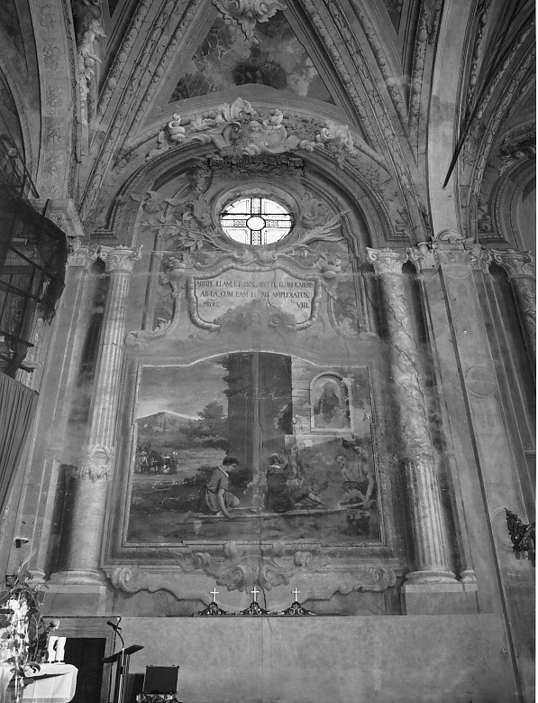 Ringraziamento alla Madonna di Lonigo per grazia ricevuta (dipinto) di Pitacco Rocco (sec. XIX)