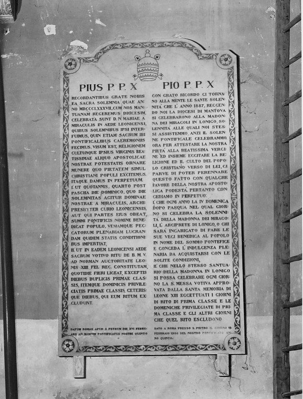 lapide - ambito veneto (sec. XX)