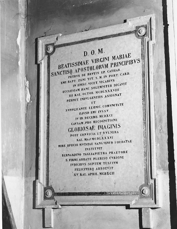 lapide - ambito veneto (secc. XIX/ XX)