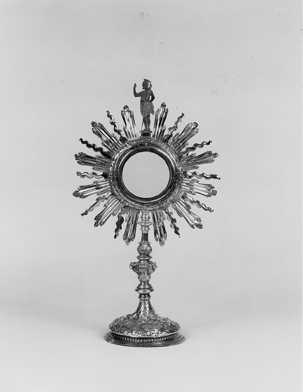 ostensorio - a raggiera - ambito veneto (sec. XVIII)