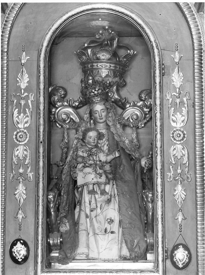 Madonna con Bambino in trono (statua) - ambito veneto (seconda metà sec. XIX)