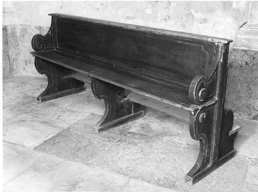 banco, elemento d'insieme - ambito veneto (prima metà sec. XVIII)