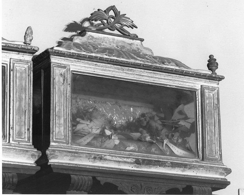 reliquiario, coppia - ambito veneto (sec. XVIII)