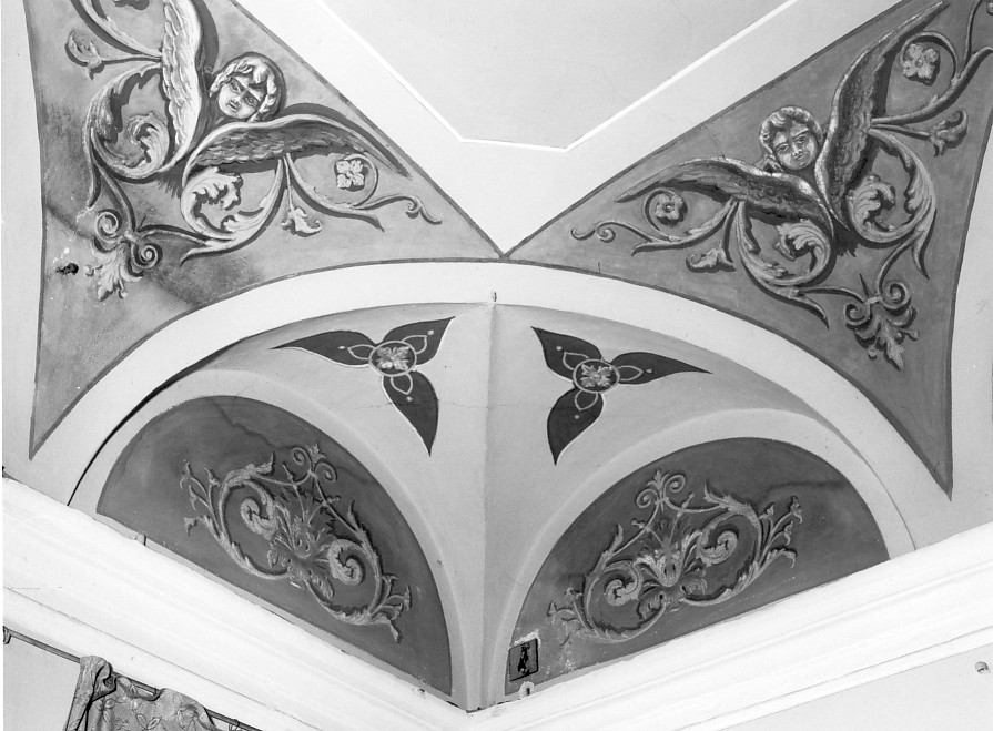 motivi decorativi vegetali (dipinto) - bottega veronese (sec. XX)