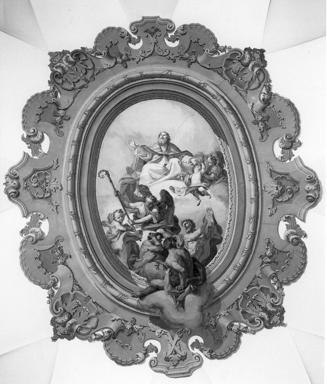 gloria di Sant'Agostino (dipinto) di Anselmi Giorgio (attribuito) (metà sec. XVIII)