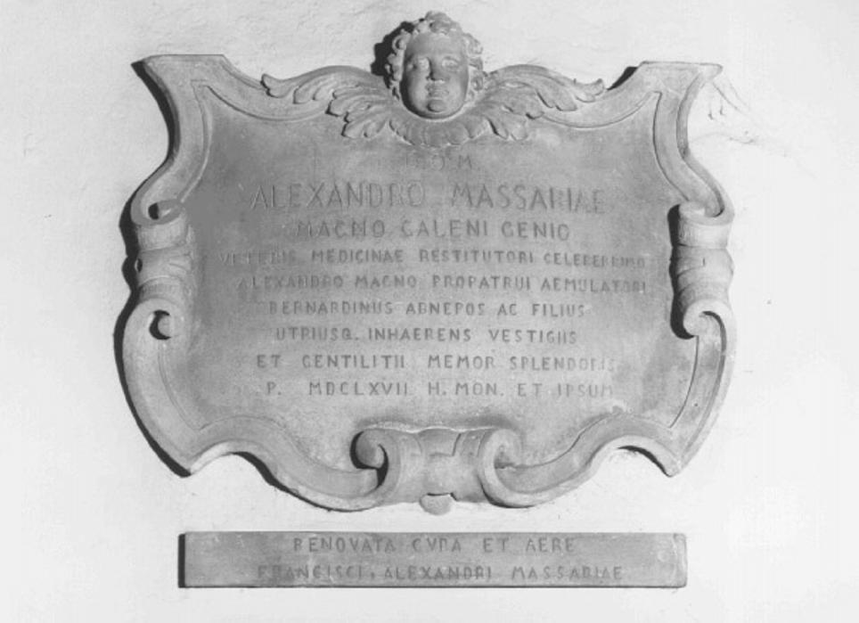 targa - bottega vicentina (terzo quarto sec. XVII)