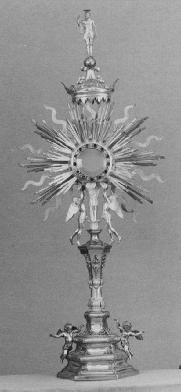 ostensorio - a raggiera - bottega veneta (sec. XIX)