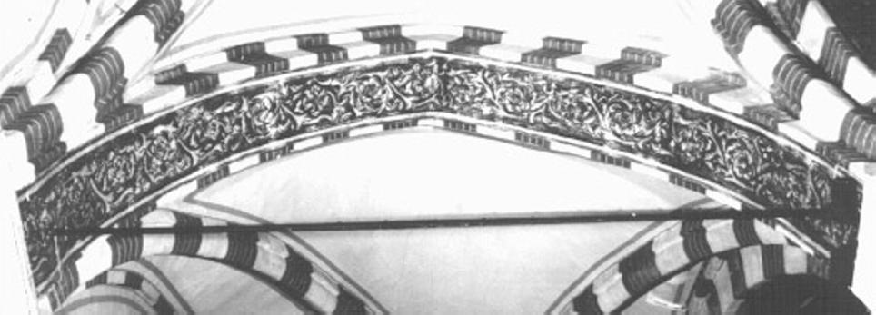 motivi decorativi a girali (dipinto) - ambito veneto (sec. XV)