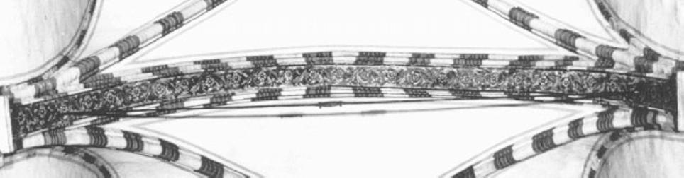 motivi decorativi a girali (dipinto) - ambito veneto (sec. XV)