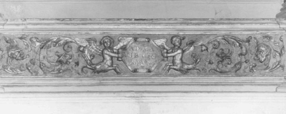 motivi decorativi a grottesche (rilievo) di Giovanni Di Giacomo Da Porlezza (attribuito) (sec. XVI)