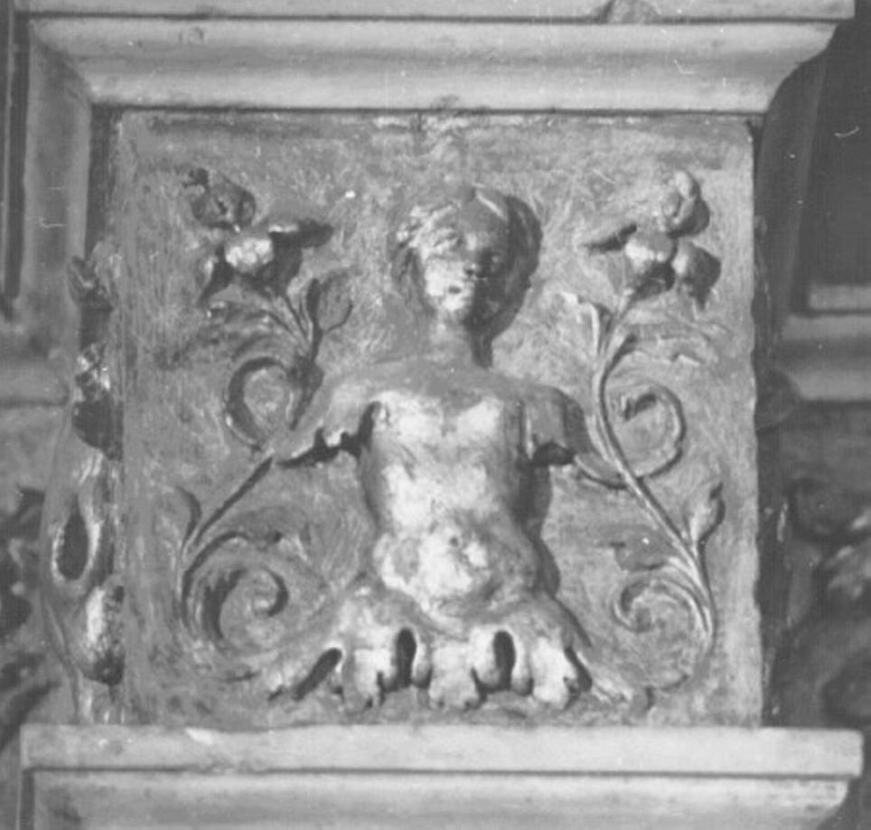 motivi decorativi a grottesche (rilievo) di Giovanni Di Giacomo Da Porlezza (attribuito) (sec. XVI)