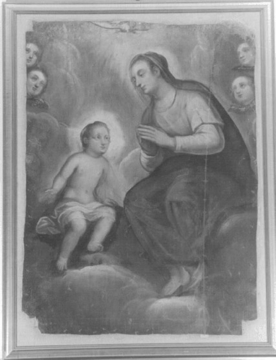 Madonna con Bambino (dipinto) di Maganza Alessandro (bottega), Maganza Giovanni Battista Il Giovane (e aiuti) (secc. XVI/ XVII)