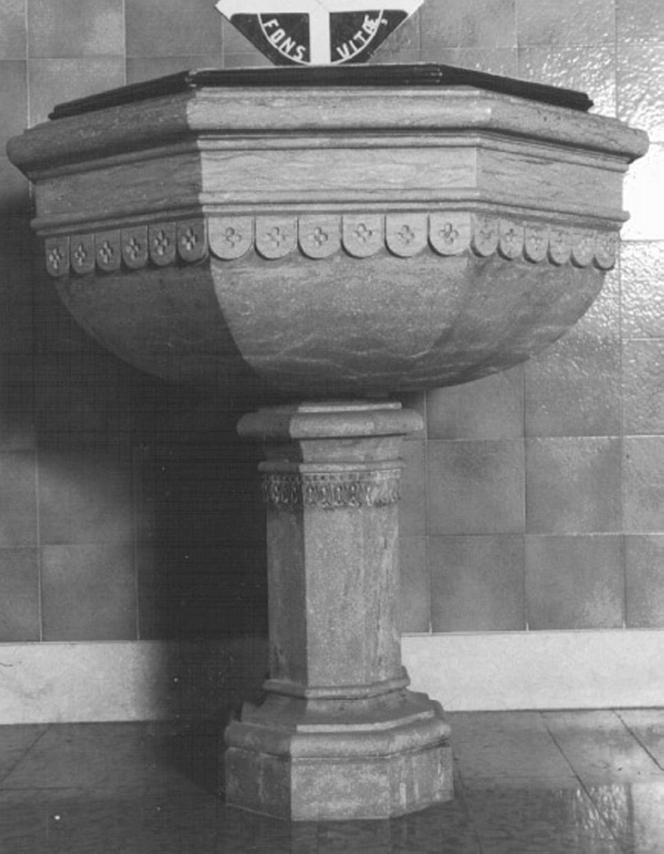 fonte battesimale di Piva Luigi (sec. XIX)