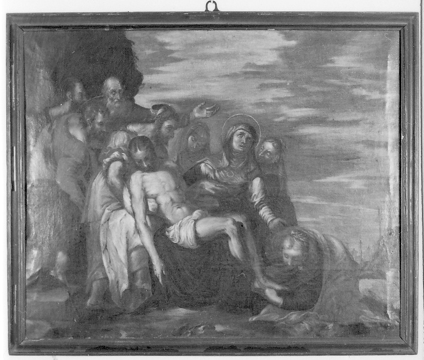 deposizione di Cristo dalla croce (dipinto) - ambito veronese (sec. XVIII)