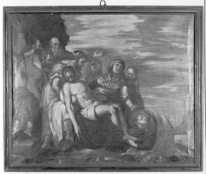 deposizione di Cristo dalla croce (dipinto) - ambito veronese (sec. XVIII)