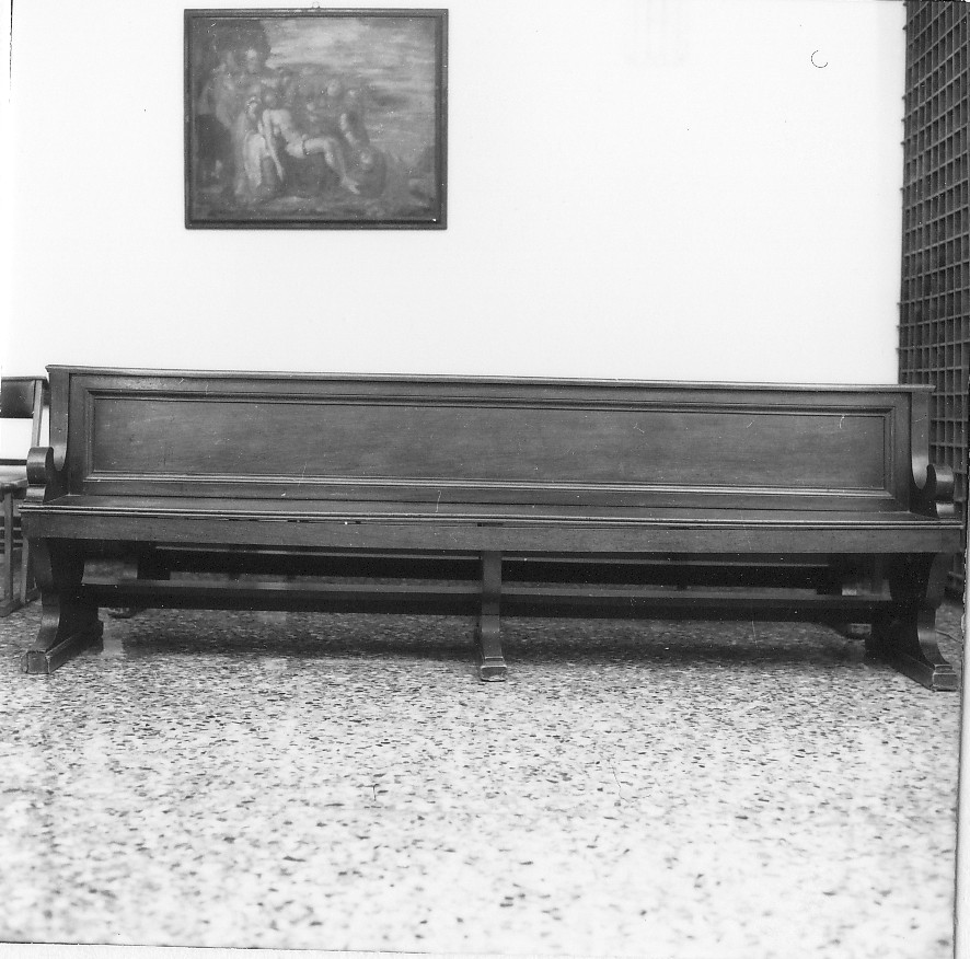 banco da chiesa - ambito veronese (prima metà sec. XX)