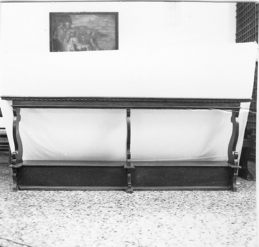 banco da chiesa - ambito veronese (seconda metà sec. XIX)