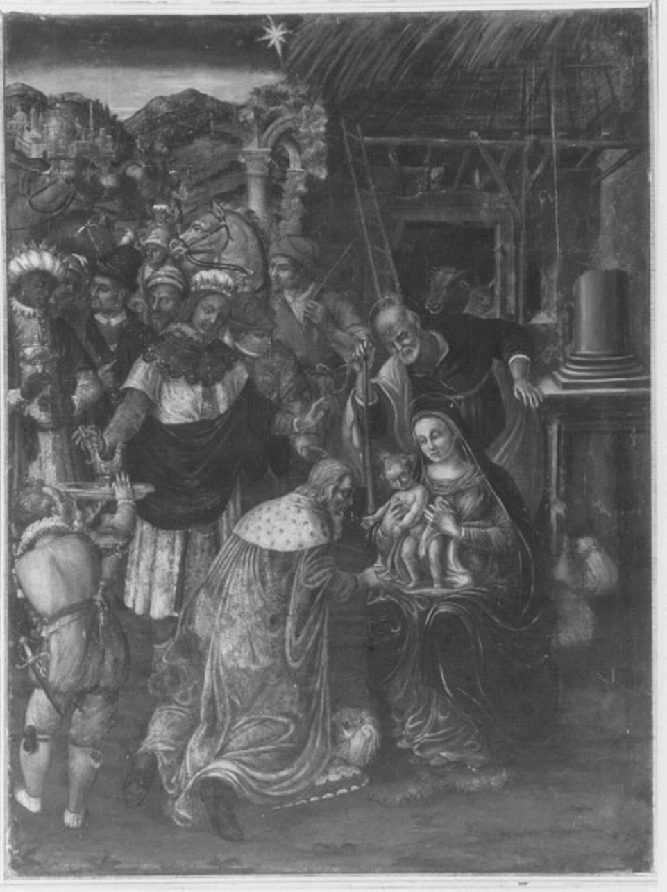 adorazione dei Re Magi (dipinto) - ambito tedesco (sec. XVII)