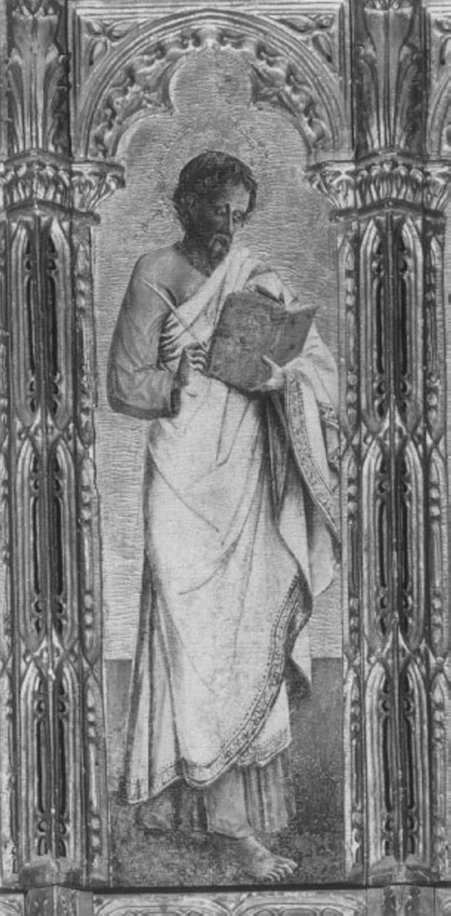 San Matteo Evangelista (dipinto) di Squarcione Francesco (attribuito) (sec. XV)