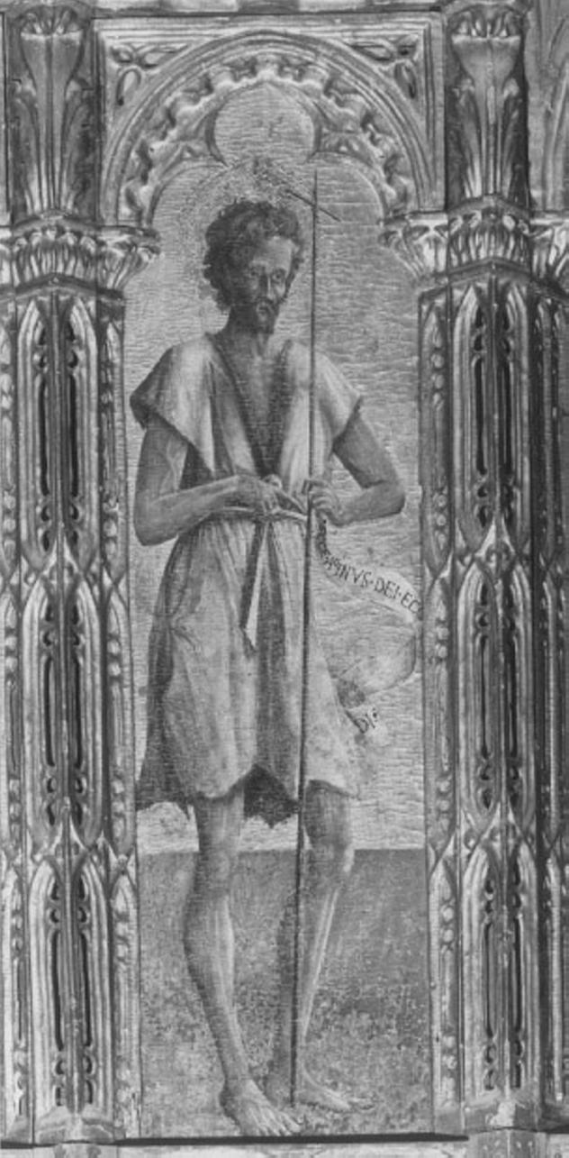 San Giovanni Battista (dipinto) di Squarcione Francesco (attribuito) (sec. XV)