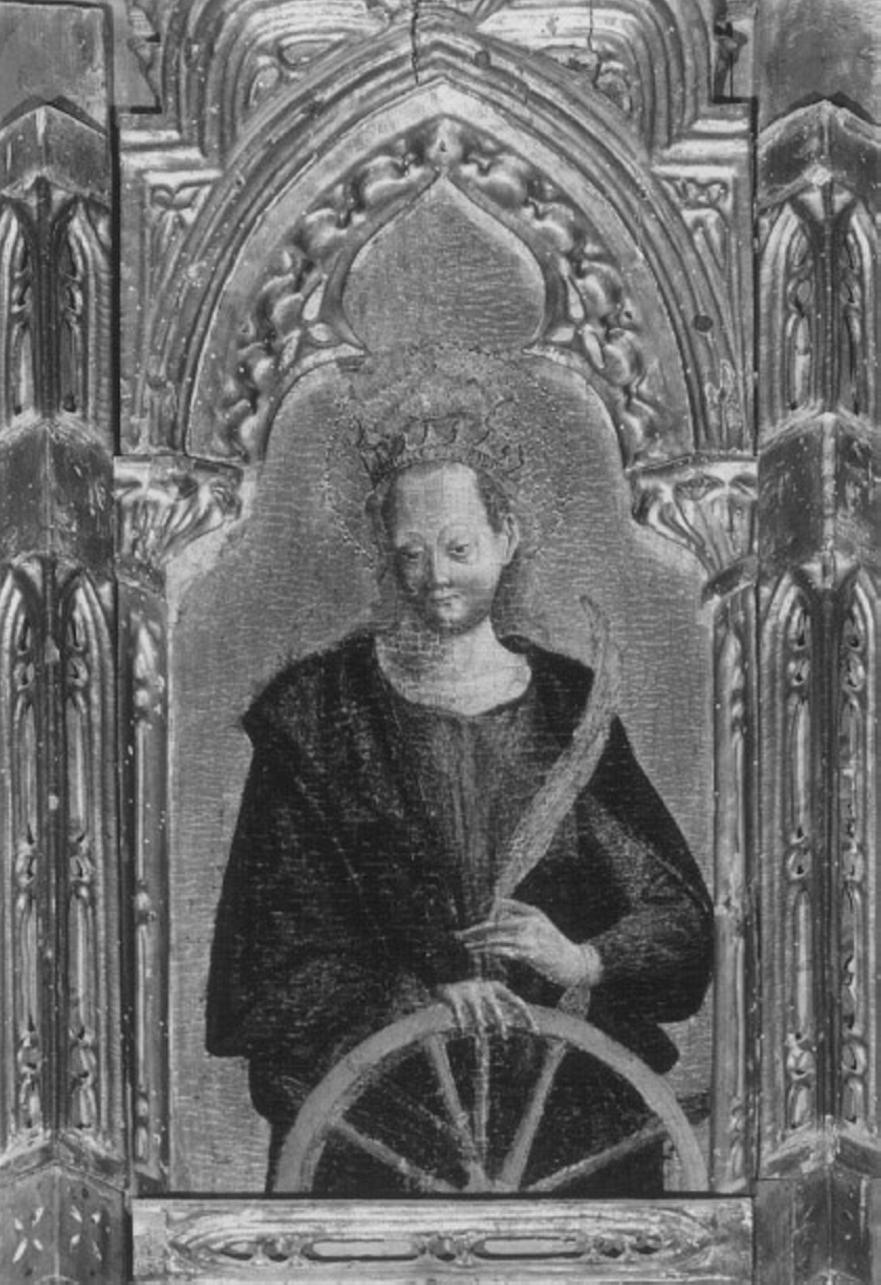 Santa Caterina d'Alessandria (dipinto) di Squarcione Francesco (attribuito) (sec. XV)