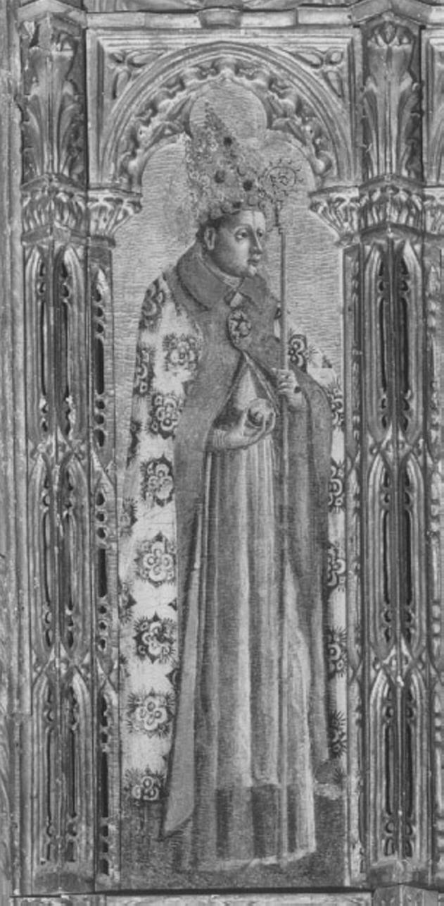 San Nicola di Bari (dipinto) di Squarcione Francesco (attribuito) (sec. XV)