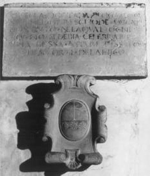 lapide - produzione vicentina (inizio sec. XVI)