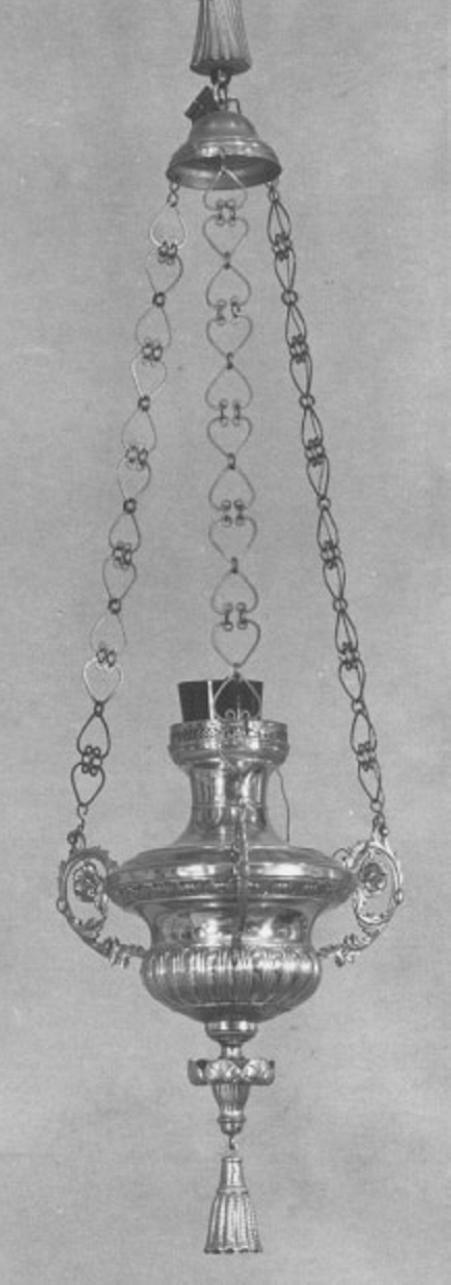 lampada pensile - ambito veneto (sec. XIX)