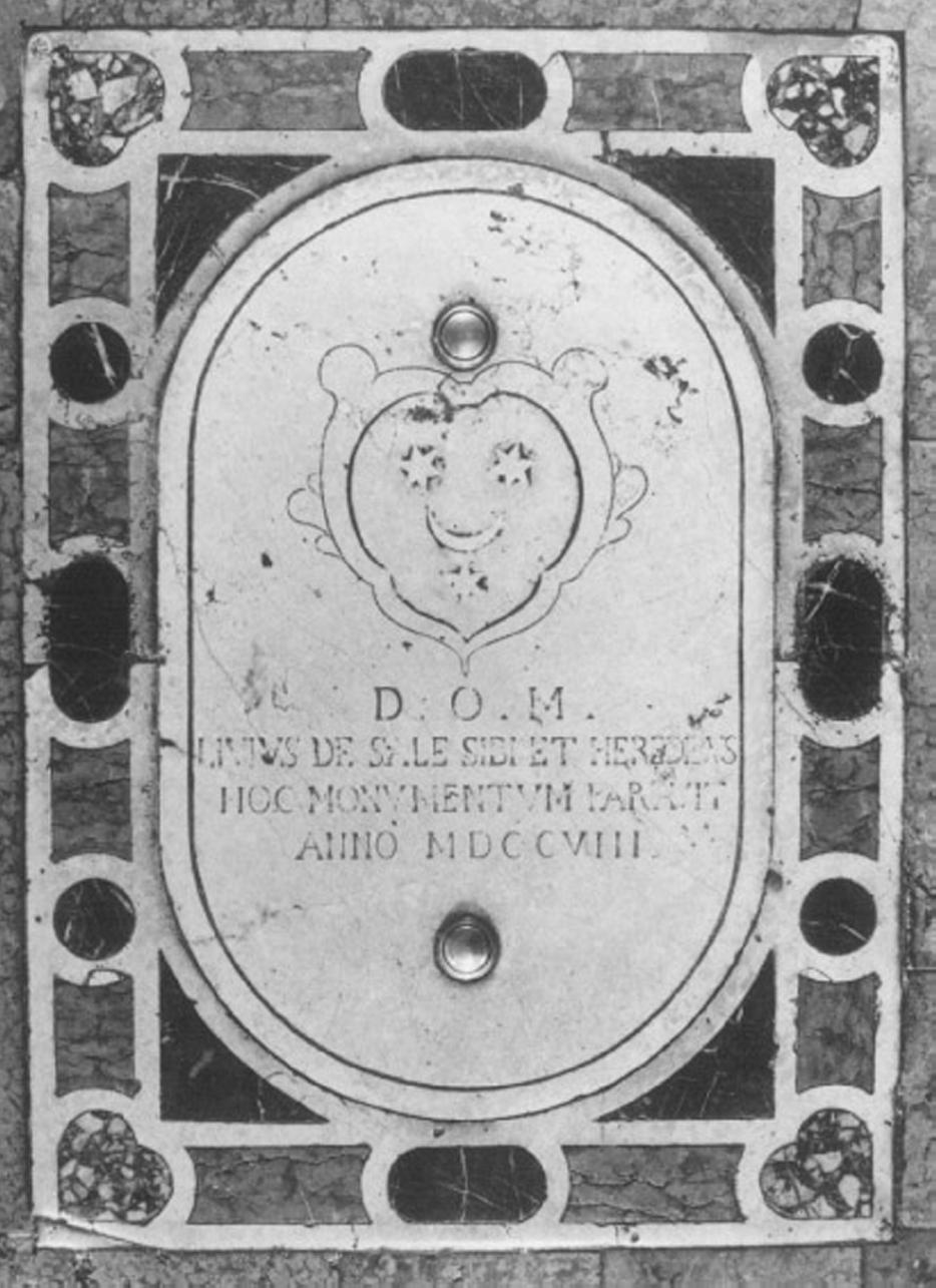 lapide tombale di Del Bo L (bottega) (sec. XVIII)