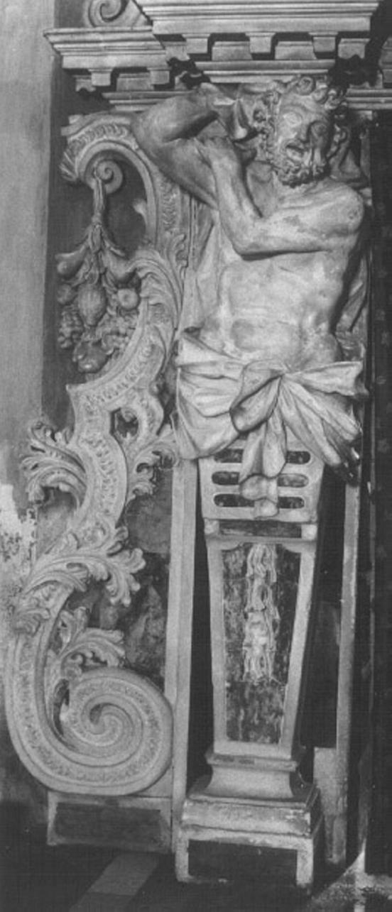 telamone (scultura) di Festa Agostino (attribuito) (fine/inizio secc. XVII/ XVIII)