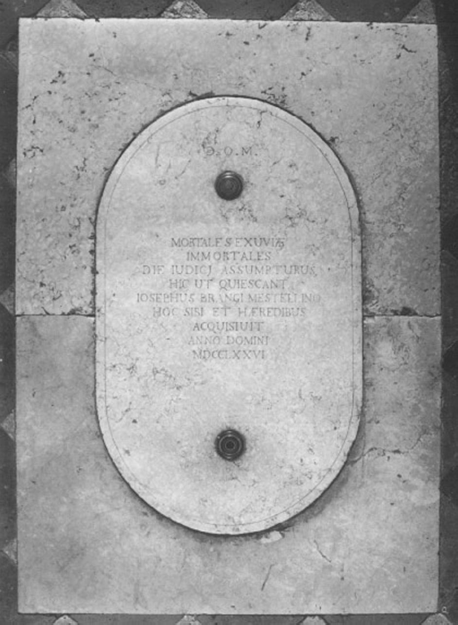 lapide tombale - ambito veneto (sec. XVIII)