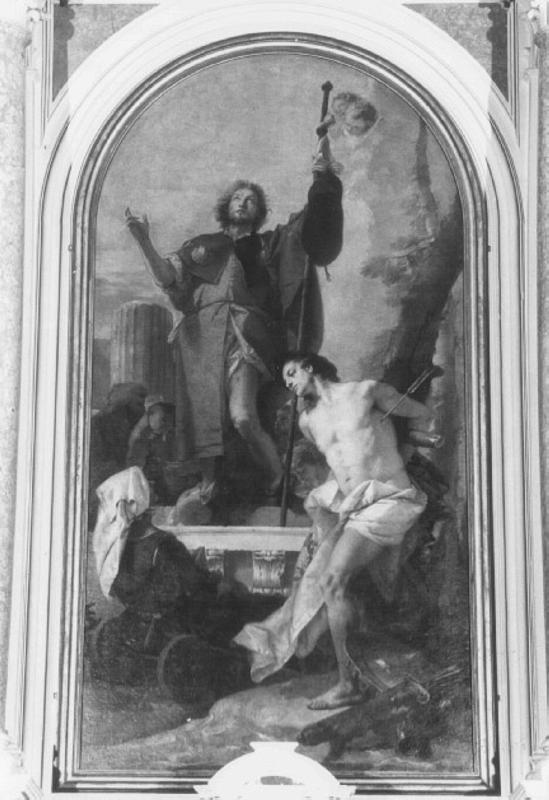 San Rocco (dipinto) di Tiepolo Giovanni Battista (sec. XVIII)