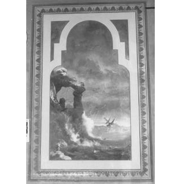 tempesta sul mare (dipinto) di Bison Giuseppe Bernardino (maniera) (seconda metà sec. XIX)