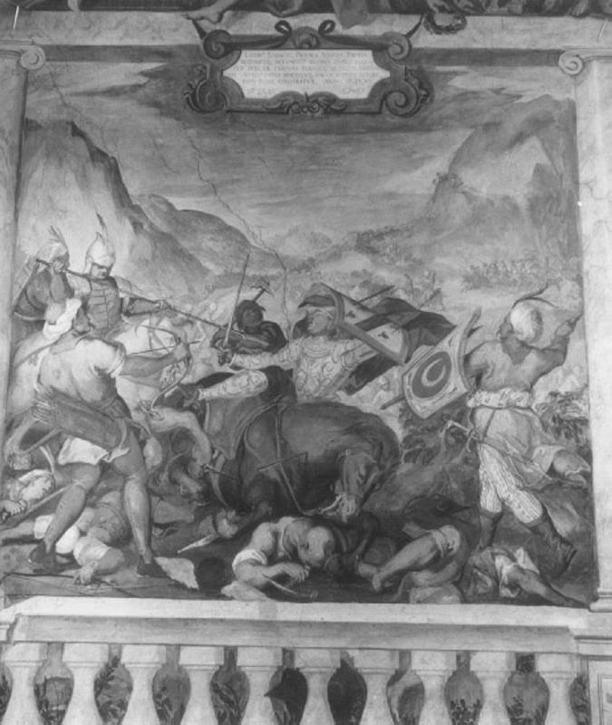 Jacopo Barbarigo catturato e ucciso dai turchi (dipinto) di De Ferrari Antonio detto Foler (attribuito) (fine/inizio secc. XVI/ XVII)