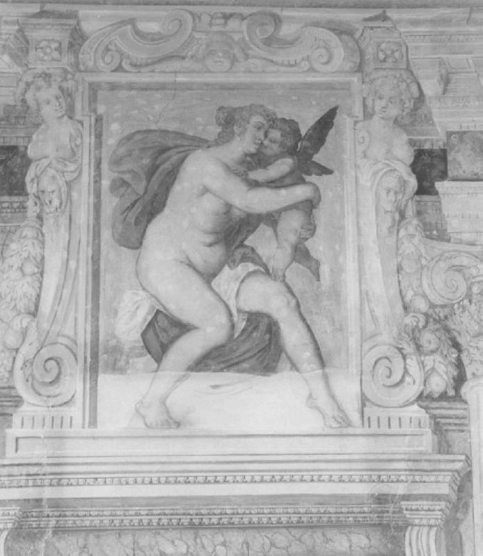 Venere e Cupido (dipinto) di Maganza Alessandro (e aiuti) (primo quarto sec. XVII)