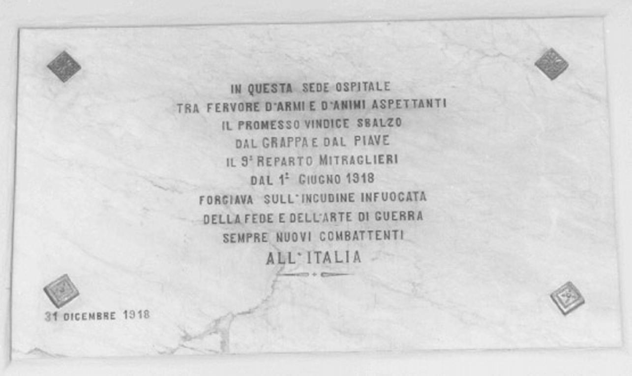 lapide - ambito veneto (sec. XX)