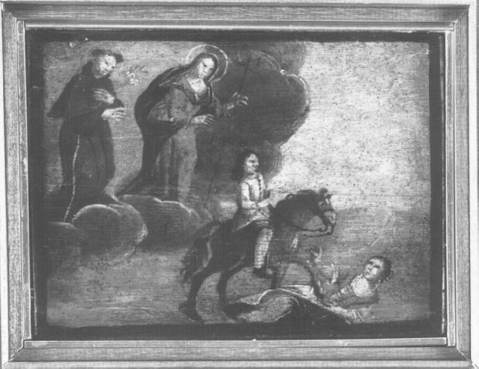 incidente a cavallo (ex voto) - ambito veneto (sec. XVII)